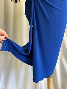 Abito Angeles bluette con pizzo ricamato