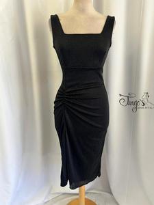 Angeles black lurex dress