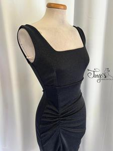 Abito Angeles nero in lurex