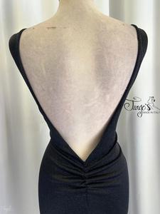 Abito Angeles nero in lurex