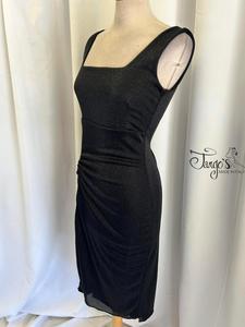 Abito Angeles nero in lurex