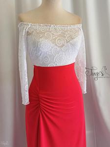 Abito Annabelle in red and white