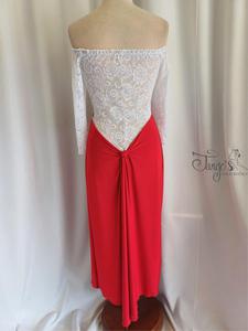 Abito Annabelle in red and white