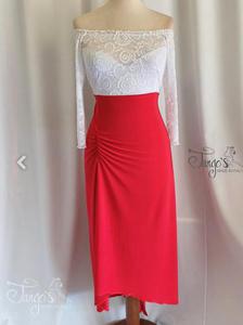 Abito Annabelle in red and white