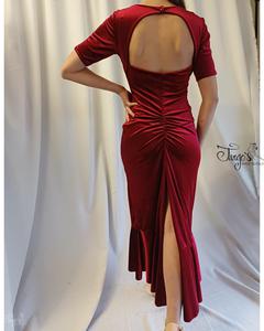 Abito Benedetta in velluto rosso