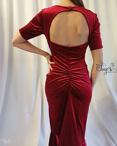 Abito Benedetta in velluto rosso