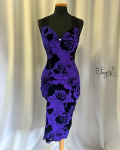 Abito Cleo tessuto floccato