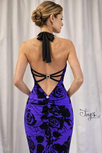 Abito Cleo tessuto floccato