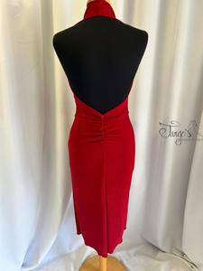 Abito Lea rosso lurex