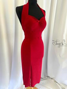 Abito Lea rosso lurex