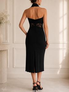 Dress Lea black and lace