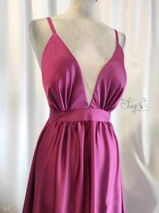 Dress Emma cyclamen satin