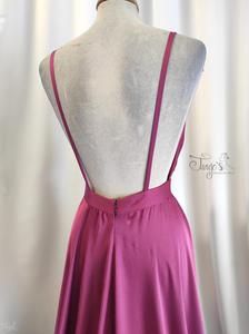 Dress Emma cyclamen satin