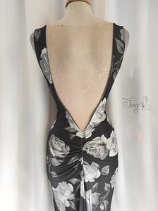 Dress Mercedes roses grey