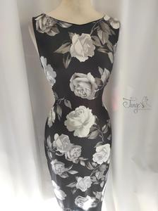 Dress Mercedes roses grey