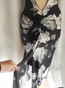 Dress Mercedes roses grey