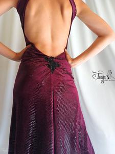 Abito Michi in velluto bordeaux