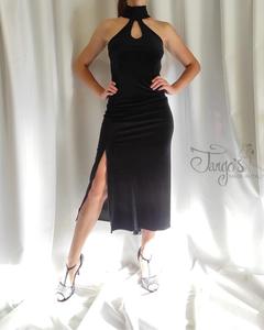 Abito Michi velluto nero con pizzo