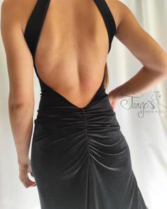 Abito Michi velluto nero con pizzo