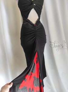 Dress Rosalba black and red