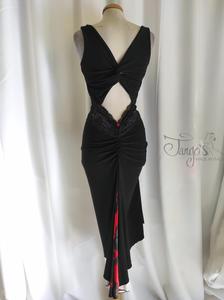 Dress Rosalba black and red