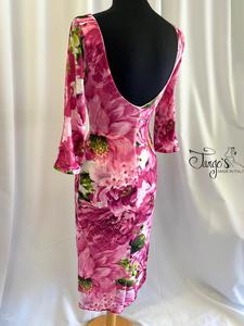 Dress Sonia floral pattern and 3/4 sleeve