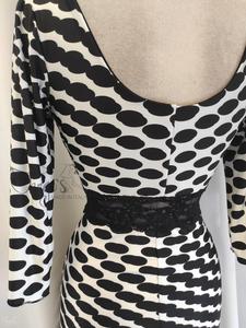 Dress Vivian bianco e nero a pois