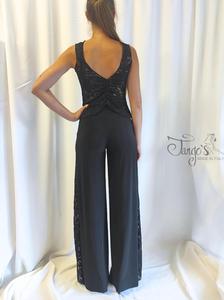 Berta trousers with lace inserts