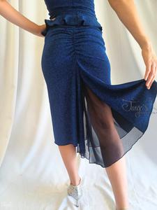 Completo gonna e top Dea in blu lurex- 696b8e5d8e828