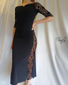 Completo gonna e top Gloria in pizzo floccato