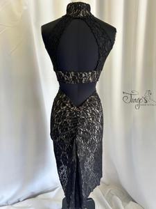Completo gonna e top pizzo glitter