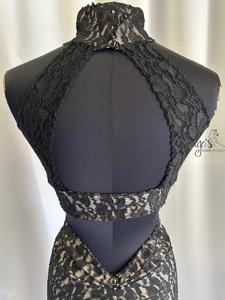 Completo gonna e top pizzo glitter