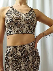 Completo gonna Marta e top Lucy pitonato