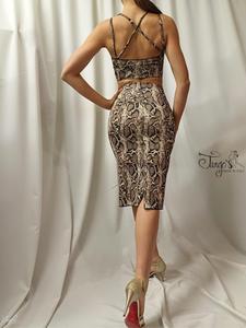 Completo gonna Marta e top Lucy pitonato