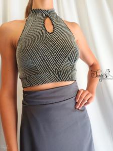 Skirt Orfea dark grey and top- 68fb9d54006c1