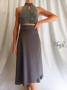 Skirt Orfea dark grey and top- 68fb9d54006c1