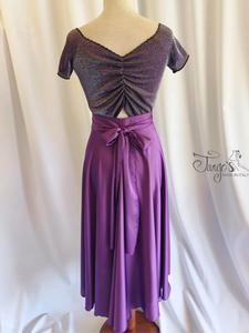Annalisa glitter top and Orfea plum skirt set