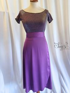 Annalisa glitter top and Orfea plum skirt set