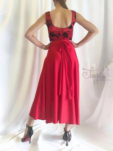 Set top Romi and Skirt Orfea bright red