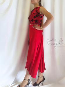 Set top Romi and Skirt Orfea bright red