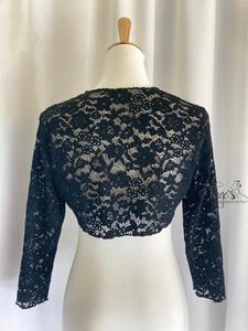 Coprispalle in pizzo nero