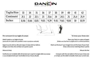 Dancin Scarpe da ballo punta chiusa in nabuck nero e vernice nera tacco 5,5 cm