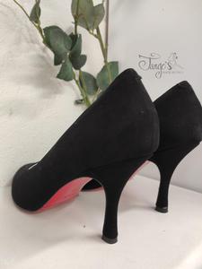 Décolleté Audrey black suede - Heels 8,5cm