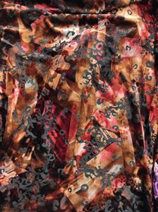 Skirt Carmen wrap in devoré velvet fabric
