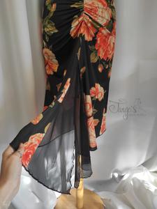 Skirt Katia orange flower