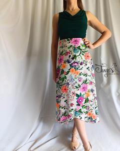 Gonna Orfea fantasia fiori