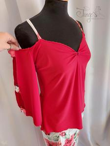 Maglia Katia rosso incroci