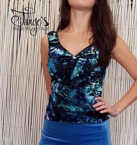 Top Alana Devorè Azzurro