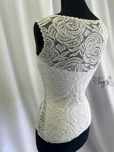 Top Annabelle lace white