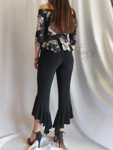 Trousers Camilla volant black